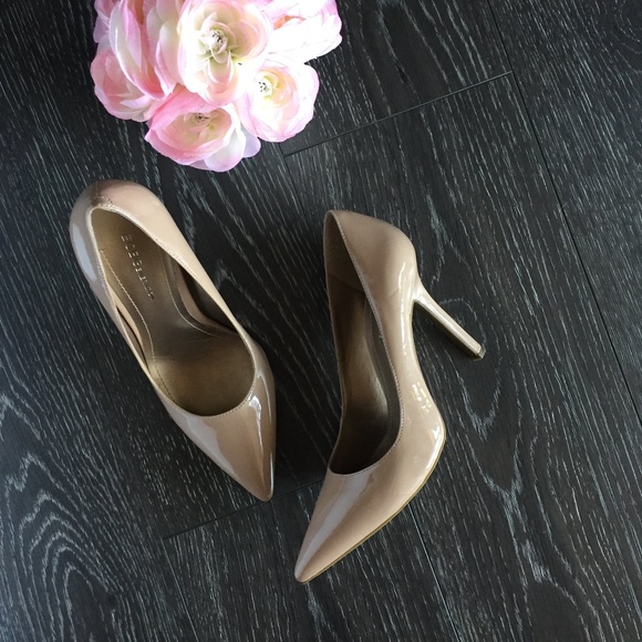 BCBGeneration Shoes - BCBGeneration Daisey Nude Patent Stilettos